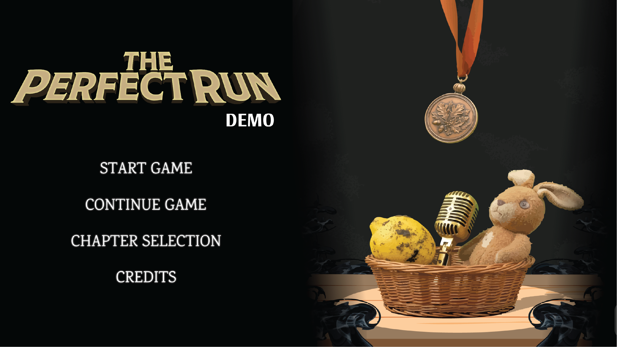 The main menu to the game